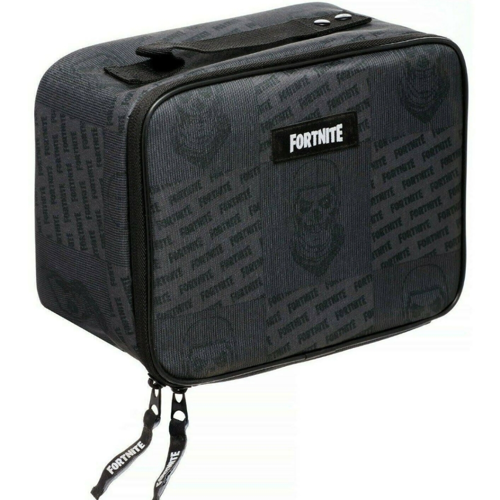 Nwts Fortnite black skull lunch box - Picture 1 of 16
